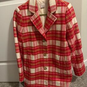 LOFT plaid coat